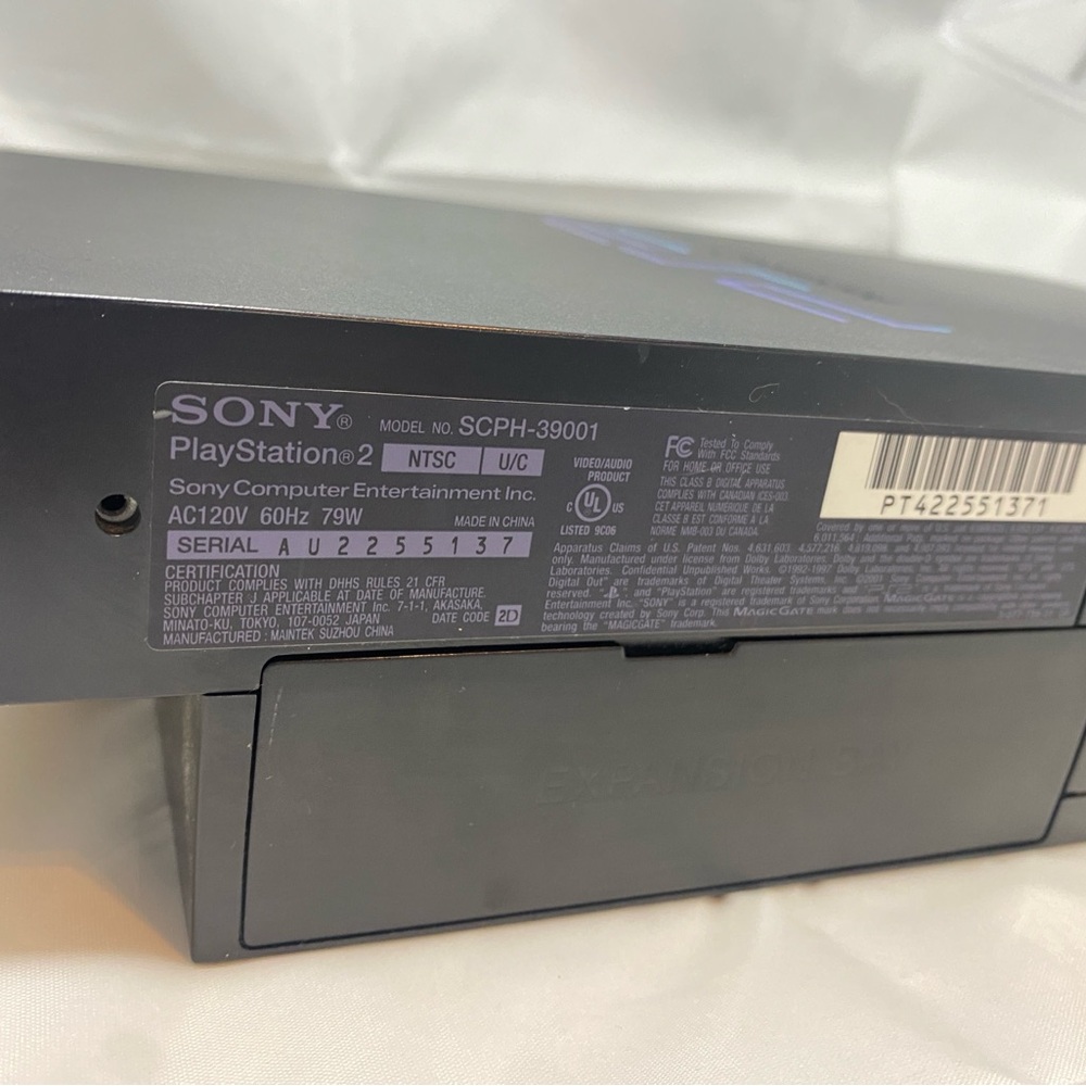 PlayStation 2 PS2 Fat Console SCPH-39001 Controller 6 Games Tested (no Chords) - Picture 3 of 7